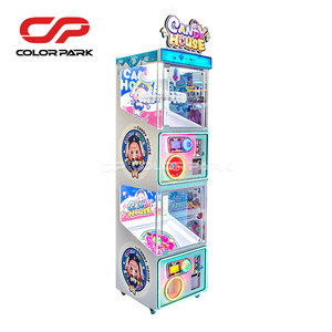 Máquina de grúas de doble capa con temática de dulces, operada con monedas/billetes, equipo de entretenimiento ligero con plataformas separadas - Product Image 6