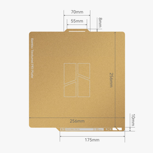 Placa de Construcción PEI de Doble Cara Texturizada y Lisa Bamboo Lab 180*180 mm, Plataforma Flexible para Cama Caliente con Base Magnética para A1 Mini - Product Image 4
