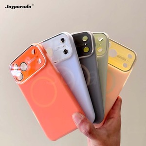 Чехол JOYPORODO S094 Deluxe с большим окном для камеры, силиконовый, магнитный, для iPhone 12 13 14 15 16 17 Pro Max, задняя крышка - Product Image 6