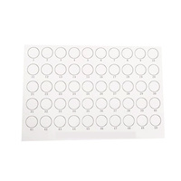 Plaque de test d'agglutination à la rose de Bengale jetable Degao, plaque de réaction blanche pour la détection de la brucellose vétérinaire