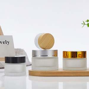 Frascos de Vidrio Mate Esmerilado Redondos de 10ml, 30ml, 50ml, 60ml y 100ml para Crema Facial y Corporal, Envases Cosméticos para el Cuidado de la Piel con Tapa de Aluminio Plateada - Product Image 5