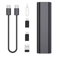 Câble de charge rapide PD60W avec gaine TPE, cœur en cuivre pur, boîte de rangement portable pour voyage, ensemble cadeau promotionnel pour téléphone OEM