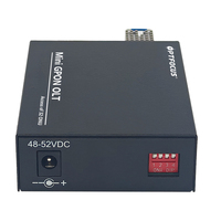 Portable Mini 2 Port GPON OLT Metal Single SFP Port for 16/32 ONU OEM ISP FTTH DC 12V 1 Year Warranty