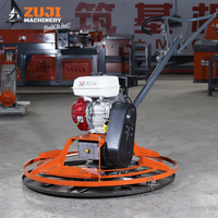 Truelle à béton à essence haute puissance ZUJI 5,5 CV, 150 tr/min, profondeur de travail 8-10 cm, moteur et boîte de vitesses, finisseur de ciment ZJ100