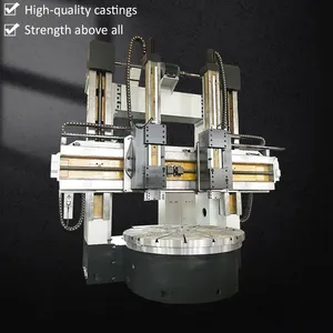 Alta qualidade grande coluna dupla resistente cnc vertical torno para engrenagens da válvula