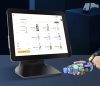 Sistem titik obral 15.6 inci 1920*1080 I5 layar sentuh semua dalam satu mesin POS mesin kasir Terminal Restoran