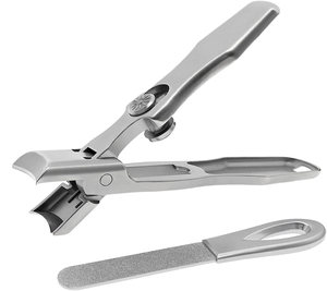 Cortauñas Profesional de Acero Inoxidable con Abertura Ancha y Gran Tamaño, Lima de <span class=keywords><strong>Uñas</strong></span> Plateada para <span class=keywords><strong>Uñas</strong></span> Gruesas de Pies y Manos - Product Image 2