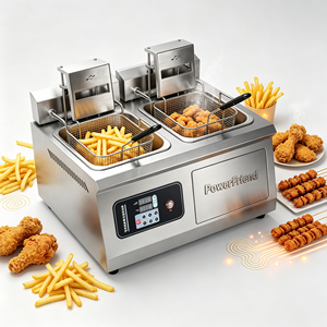 <span class=keywords><strong>Friteuse</strong></span> à <span class=keywords><strong>gaz</strong></span> de comptoir PF Factory Supply pour frites, en acier inoxydable 304, garantie 1 an, facile à utiliser, économique - Product Image 2