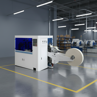 Nouvelle machine à couvercles en papier entièrement automatique QiChen haute efficacité 220V/380V avec moteur à roulement haute vitesse, configuration 60-100 pièces/min