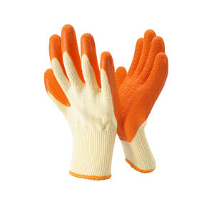 Guantes de seguridad para el trabajo con logotipo personalizado de fábrica, guantes de mano para jardín con revestimiento de Palma de algodón y poliéster - Product Image 2