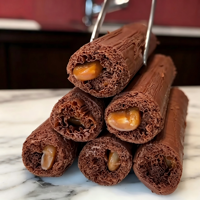 Topverkochte chocolade rolvormmachine voor ultradunne (0,03 mm) gelaagde chocoladerollen