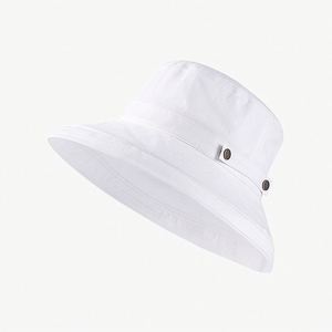 Sombrero de Pescador para Mujer, 100% Algodón, Transpirable, Resistente al Viento, Color Sólido, para Viajes y Compras al Aire Libre - Product Image 6