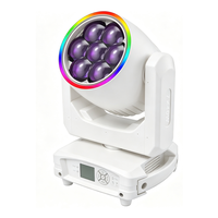 Mini projecteur LED 7x40W Bee Eye Ring à tête mobile avec zoom et effet wash