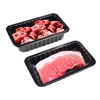 Barquettes alimentaires en plastique PP OEM/ODM personnalisées pour supermarchés, emballages pour viande, légumes, fruits, pizzas, gâteaux, barquettes jetables en blister