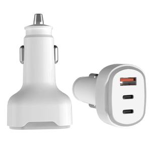 Topdio 2024 Thiết Kế Mới Sợi Carbon Mini Nhanh Kép USB A + C Xe Sạc Điện Thoại Di Động Điện Thoại Di Động Pd 45 W QC 3.0 Kép Nhanh Chóng Sạc Xe Hơi - Product Image 6