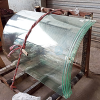CE SGCC – verre laminé trempé incurvé de conception personnalisée pour balustrade, balustrade, cloison, écran de douche, élévateur