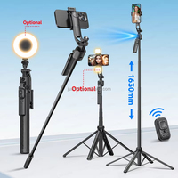 Nouveau 2026 C17 Support de téléphone portable avec suivi IA, perche télescopique et trépied 360 °   Rotation automatique pour smartphones pour la prise de vue de vlogs