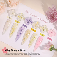 HEMA Free TPO Free Dried Flower Builder Gel Certifié CPSR, Fournitures pour ongles avec conception de logo gratuite pour salons professionnels