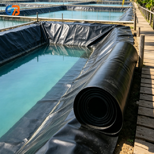 Géotextile HDPE/LDPE de haute qualité, anti-UV, imperméable, pour usage extérieur, barrages, fermes piscicoles, lacs artificiels, garantie de 5 ans - Product Image 1