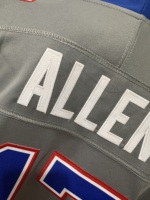 Grosir 2026 Buffalo Kedatangan Baru Jahitan Lengkap # 17 Allen # 18 Cooper # 2 Moore # 86 Jersey Sepak Bola Amerika Kincaid