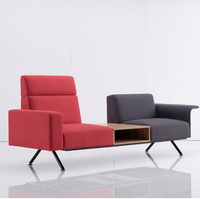 Conjunto de sofás de 1 + 1 + 3, muebles de oficina, estilo sofá con mesa, hechos en Bosen, fábrica de muebles de Dong, gran oferta