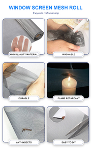 Chất lượng cao hiện đại sợi thủy tinh muỗi màn hình cạnh Tranh số lượng lớn giá cho cửa nhôm cửa sổ màn hình lưới cho khách sạn - Product Image 5