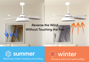 48-inch 5 ABS Blades DC động cơ LED quạt trần với ánh sáng điện làm mát không khí ventilador de techo điều khiển từ xa cho khách sạn - Product Image 4