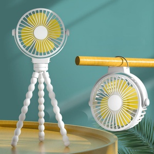 Ventilateur électrique Octopus rechargeable, portable, pour bébé, mini-ventilateurs de voyage avec trépied flexible, à main, à suspendre, sur pied, pour poussette de bébé - Product Image 2