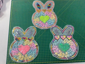 Applicazioni Moda con Ricamo 3D di Animali, Patch in Organza con Paillettes da Cucire per Abiti da Bambina, Motivo in <span class=keywords><strong>Pizzo</strong></span> - Product Image 6