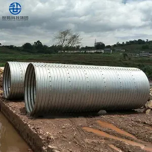 Pipa Drainase Culvert Bergelombang, Pipa Drainase Diameter Besar, Pipa Culvert Bergelombang, Q235B, Harga Terendah