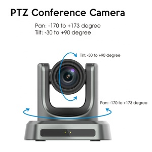 Caméra vidéo PTZ NDI de diffusion en direct 4K UHD grand angle avec zoom optique 12x pour système de conférence, église, salle de réunion - Product Image 5