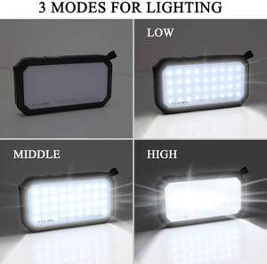 โมดูลพาวเวอร์แบงค์พลังงานแสงอาทิตย์ ES982 พร้อมไฟ LED สำหรับตั้งแคมป์ โอไรโม พาวเวอร์แบงค์ 20000 มิลลิแอมป์ - Product Image 5