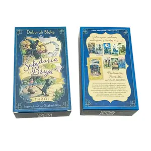 Factory Manufacture Cheap Oracle Tarot Card Set Custom Printed Cute Tarot Cards Deck Women Divination Game Tarot