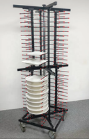 Équipement de cuisine commerciale, chariot à assiettes mobile en acier inoxydable PP 240 assiettes, fournitures pour hôtels et restaurants VNTKITCHEN