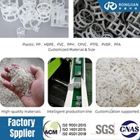 Anillo Pall de Plástico de 50mm (2 Pulgadas) con Alta Transferencia de Masa, Empaque Aleatorio de PP para Columnas de Desincrustación y FGD Scrubber