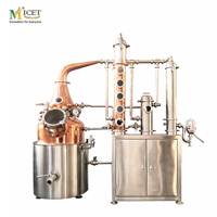 Alambic en cuivre pour le brassage domestique adapté au whisky, au brandy et au système professionnel de distillation d'alcool d'huile essentielle
