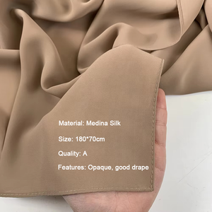 2025 Sharut alta calidad Hijab proveedor Islam Malasia coreano gasa Hijab bufanda lujo chal musulmán Premium <span class=keywords><strong>Medina</strong></span> seda Hijab - Product Image 5