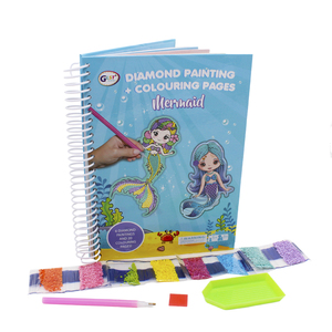 كتاب تلوين ورق الرسم الماسي من بايبو كرافت للأعمار من 4 إلى 12 سنة موديل B-S2505 - Product Image 1