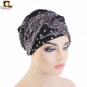 Al por mayor, personalizado, de verano, turbante de hilo estilo París, hiyab musulmán, pañuelo para la cabeza, bandana para el cabello, pañuelo ajustable para mujer, para negocios y fiestas - Product Image 3