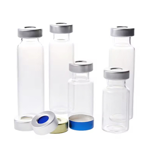 ขวดแก้วใสก้นแบนขนาด 20 มล. สำหรับใส่ตัวอย่างแบบ Crimp Headspace Vial - Product Image 5