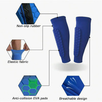 Protège-tibias en nid d'abeille pour le football, le basketball, les protège-tibias anti-chute, les chaussettes de protection pour enfants et adultes