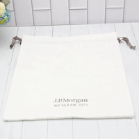 Sacs à cordon de serrage en mousseline sergé écologique, emballage blanc, ensemble de poussière, pochette 100% coton, écran, emballage cadeau