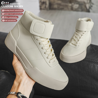 Chaussures de sport décontractées pour hommes avec logo personnalisé du fabricant, chaussures de basket-ball rétro à tige haute, design tendance, chaussures de créateur haut de gamme