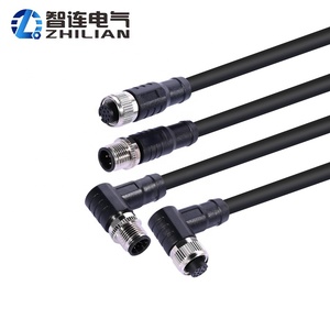 <span class=keywords><strong>Cable</strong></span> de Extensión Moldeado M12 Macho a Hembra o Hembra a Hembra de 2, 3, 4, 5, <span class=keywords><strong>6</strong></span>, 8, 12 Pines, Conector M12 IP67 - Product Image 1