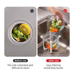 Kitchen Anti-Clogging Disposable Drainage Sink Filter Screen Water Barrier Colander for <b>Vegetable</b> Basin Strainer Bag - Product Image 4