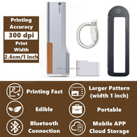 Stylo d'impression alimentaire 3D portable EVEBOT, imprimante à gâteau DIY, machine d'impression alimentaire comestible pour biscuits, pain, café, imprimante à motifs latte art