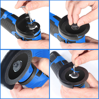 Hehui 12V Meuleuse d'angle sans fil portable 78mm Machine de coupe électrique pour meulage à usage général