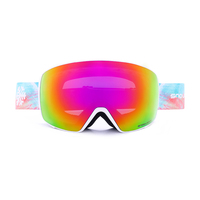 Masque de ski photochromique avec monture en TPU, anti-buée, pour snowboard, lentille magnétique, sangle élastique, unisexe