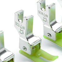 Pièces de machine à coudre JINZEN TVR TCL Pied presseur en plastique vert droit et gauche, broches haute et basse tension, accessoires de couture