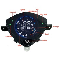 Pasokan Langsung dari Pabrik Harga Murah Spare Part Moto Millero Dashboard Digital Speedometer untuk Suzuki Address 110